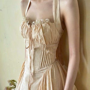 White Eyelet Cotton Corset Dress, Romantic Maxi Dress, Cottagecore Romantic Dress, Wedding Guess Dress